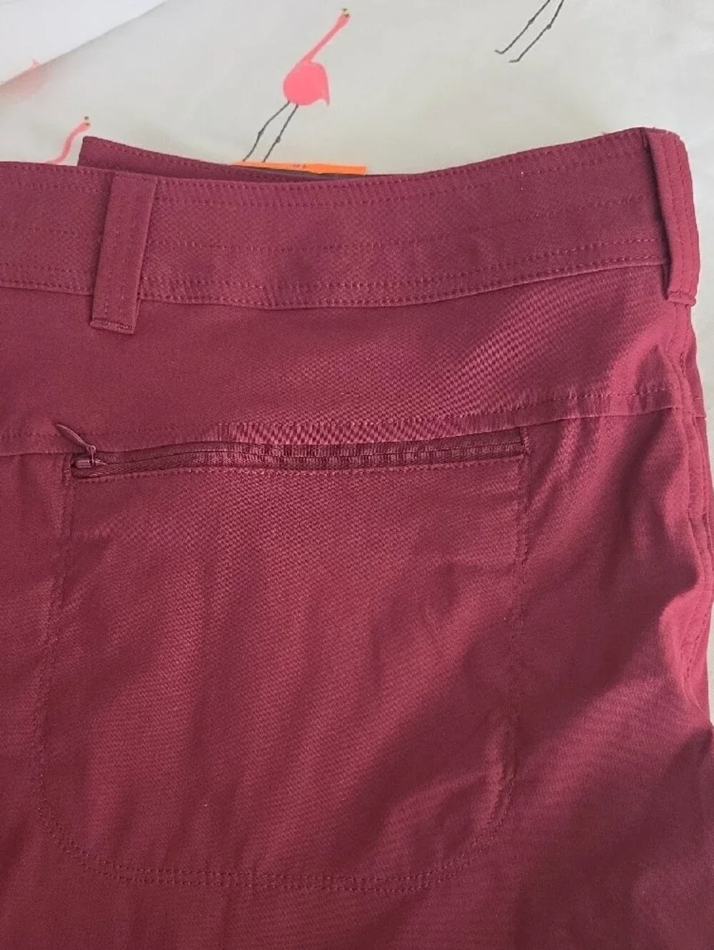 Eddie Bauer Roll-Cuff Shorts in Black and Burgundy
